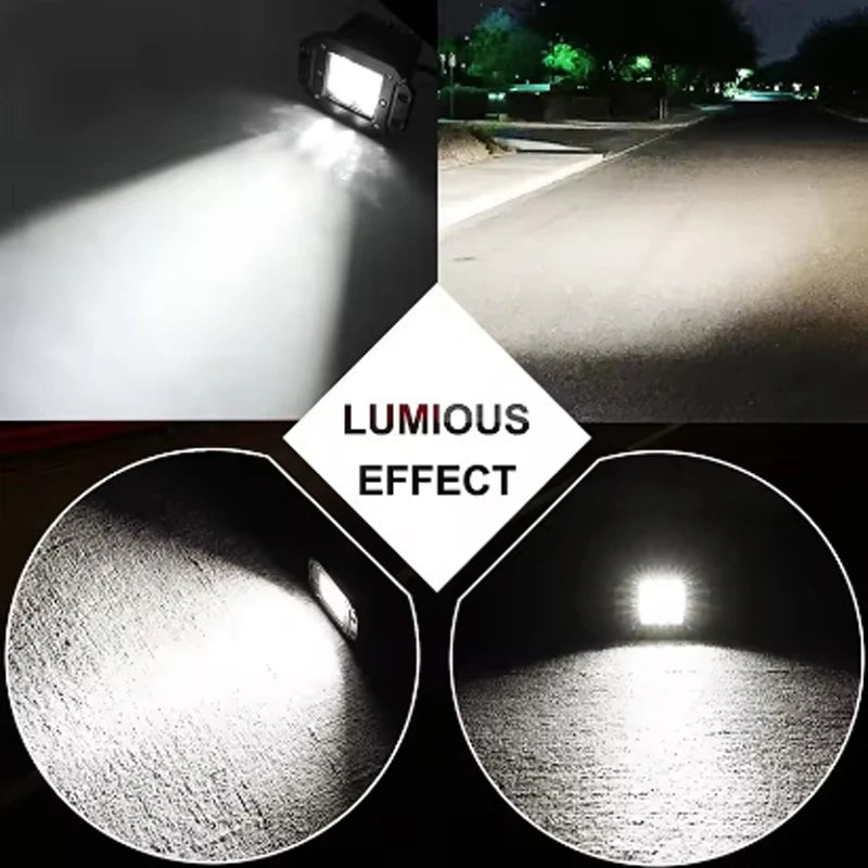 5Inch Flush Mount LED Work Light Bar Spot Beam 40W For off Road Car Truck ATV Jeep Headlight 12V 24V