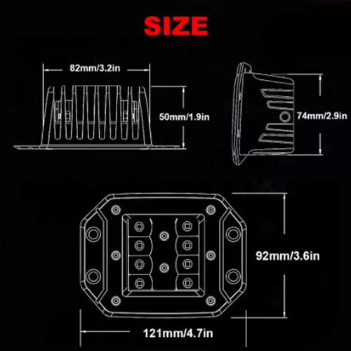 5” Flush Mount LED Light Pod